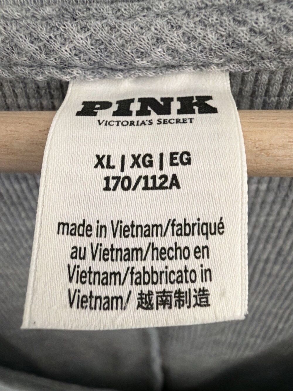 Pink Victoria’s Secret Bats Thermal One Piece XL Spoiled Bat Grey Sexy Halloween - Picture 9 of 16